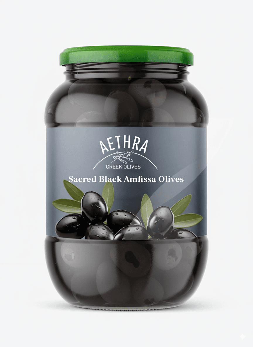 Sacred Black Amfissa Olives
