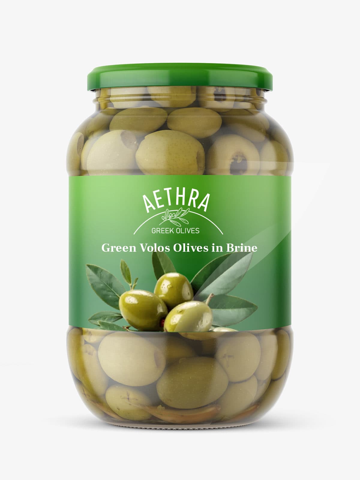 Green Volos Olives in Brine